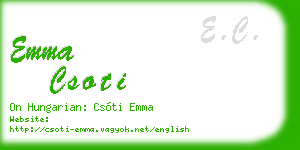 emma csoti business card