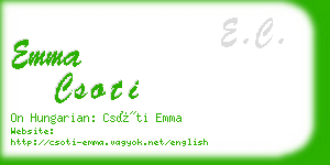 emma csoti business card